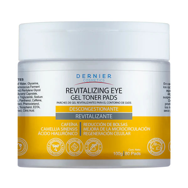 Dernier Cosmetics Parches de Gel Revitalizantes para El Contorno de Ojos | 100g - 80 Pads