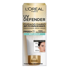 Loreal Protector Solar  Anti Brillo sin color fps50 Uv Defender x 40 g