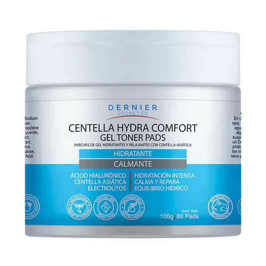 Dernier Cosmetics  Parches de Gel Hidratantes y Relajantes con Centella Asiática | 100g - 80 Pads